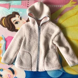 Fuzzy light pink hoodie